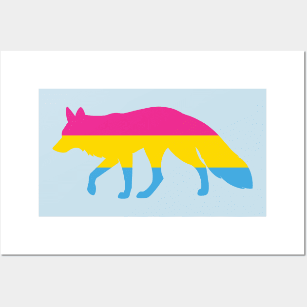 Pride Animals- Pansexual Fox Wall Art by HeckHound